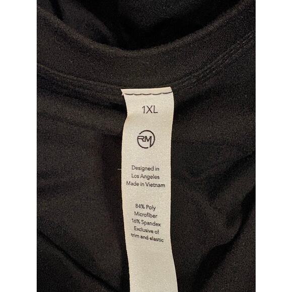 Rae Mode Butter Soft V-Neck Athletic Dress in Black Size 1Xl - Picture 3 of 4